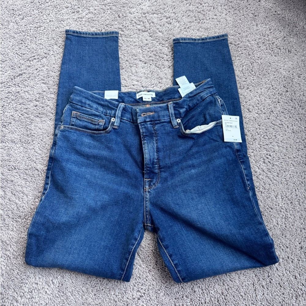 Good American Mid-Rise Skinny Jeans